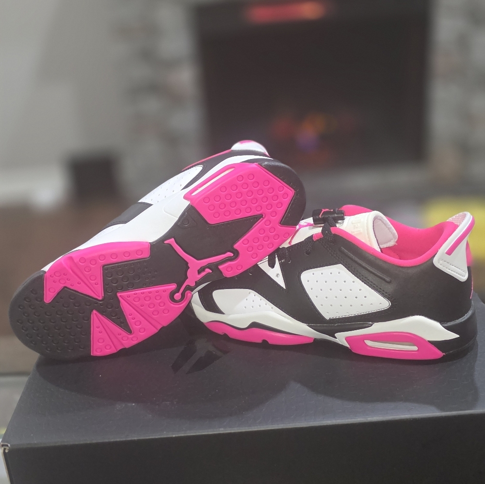 Nike Air Jordan 6 Low Fierce Pink Sneakers New